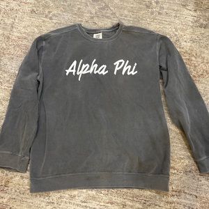 Alpha Phi comfort colors crew neck